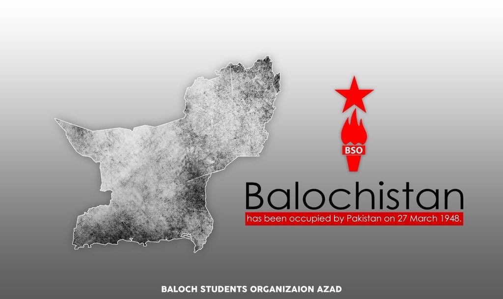 Balochistan has been occupied by Pakistan on 27 March 1948.

#27MarchBlackDay