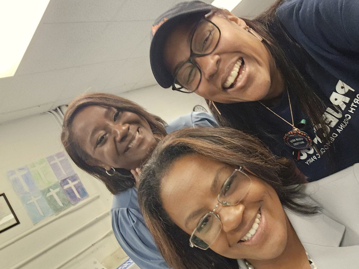 Post-canvass pics with @franch_daniel, @Keepladyjustice for Court of Appeals, and Lorri Burns Bennett, candidate for Anson County Commissioner!