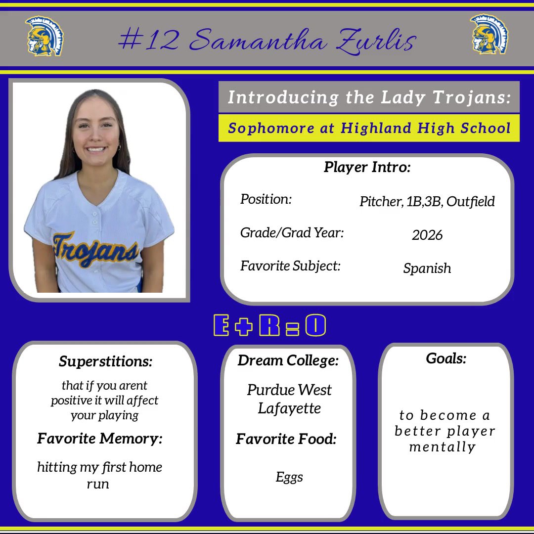 Highland Trojans Softball tweet media