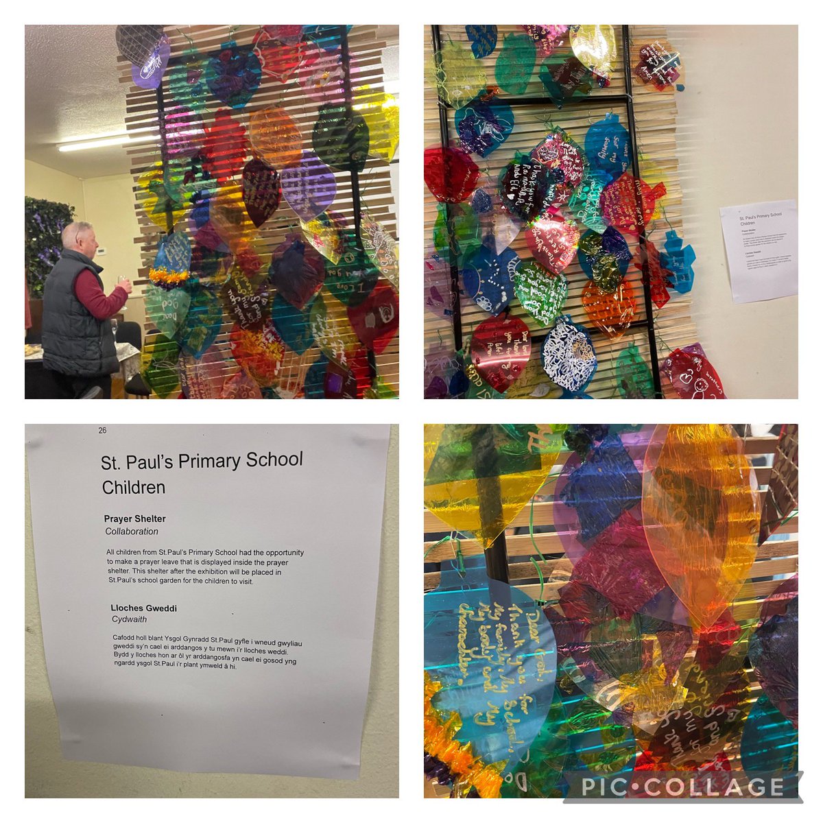 stpaulsprm's tweet photo. A wonderful evening at Grace Church, Easter through Art, exhibition. You can see our art work every afternoon between 2-4pm. @CSCJES @WG_Education @LlandaffDio @LlandaffEd https://t.co/LklZE7kBF6