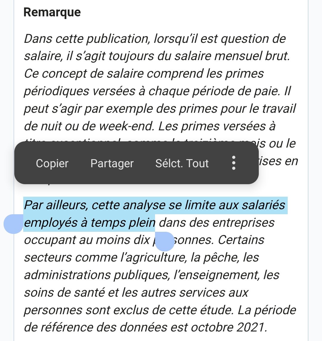 HPerilleux's tweet photo. @ChCasier @BenjaminPeltier Surtout Statbel fait ses calculs avec uniquement les employés à temps pleins... https://t.co/gKnQC7jWOI