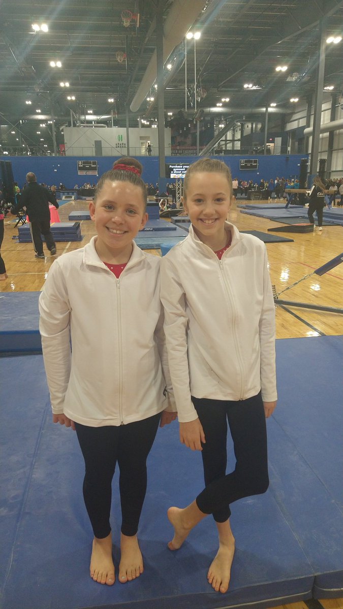 Ruby_Gymnastics's tweet photo. Silvers Duo Up Next Ms. Sophie, &amp; Charlie. Ready to Rock! Go Get'em Girls!!! https://t.co/385QX7jIv6