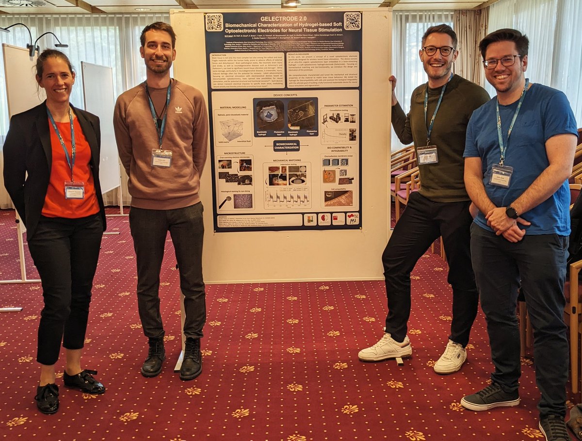 hceresearch's tweet photo. Thanks for the inspiring week at the #BioEl2024! Our team and collaborators from @tugraz and @MedUniGraz were proud to show our latest results in posters and talks and connect with all the amazing people there! https://t.co/ZGTP8gtDPg