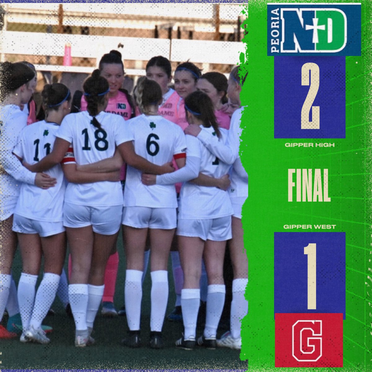IRISH WIN!!! Gurls showed some grit and toughness going down 1-0 at half and coming back for a 2-1 win against the defending State Champions! Back at it with another tough game Monday night! ☘️⚽️ #PNDsoccer