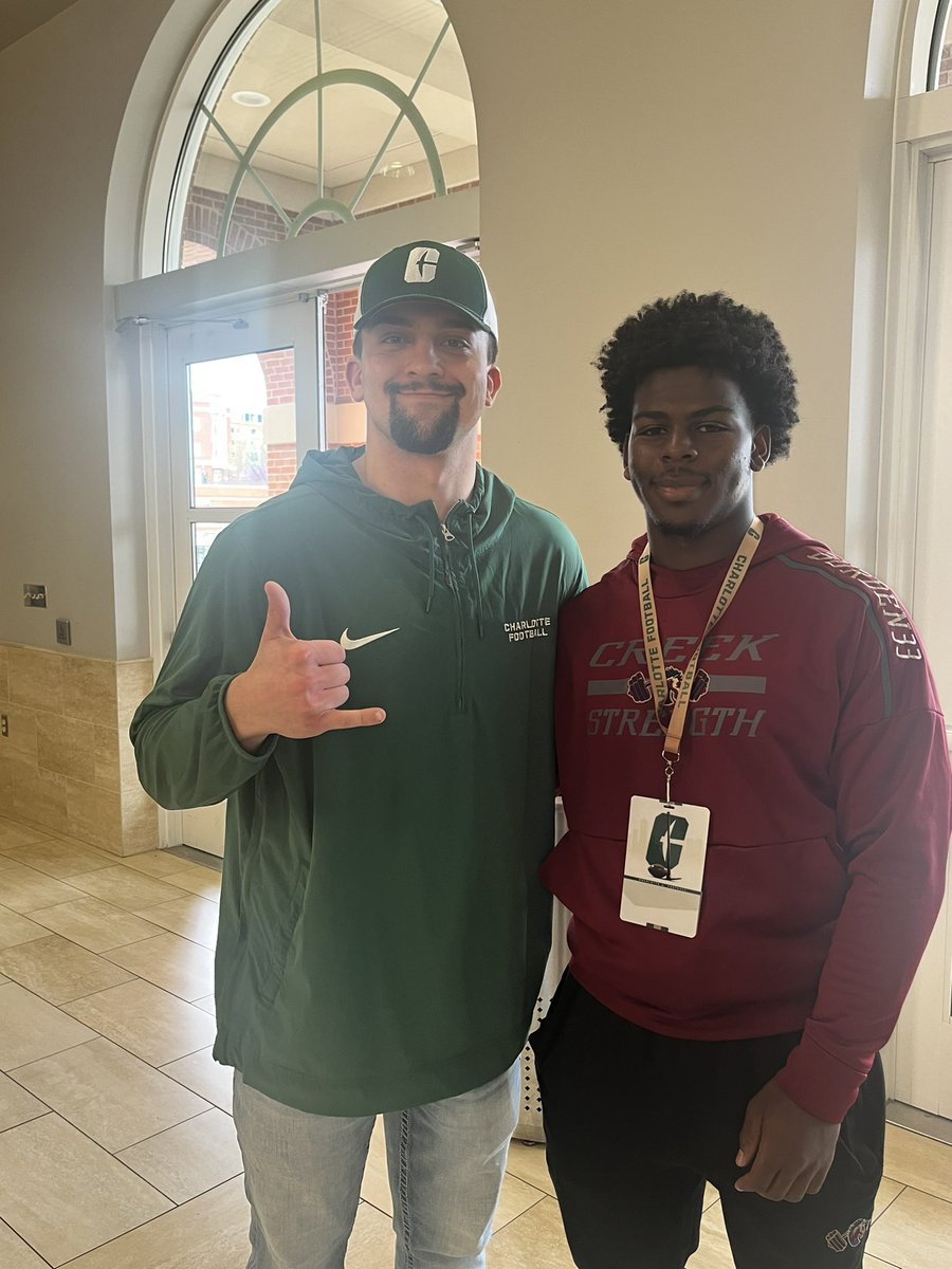 Had a great time at <a href="/CharlotteFTBL/">Charlotte Football</a> ⛏️ <a href="/CoachKTinsley/">Kennedy Tinsley</a> <a href="/ToCreek/">WELCOME TO THE CREEK (Mallard Creek Football)</a> <a href="/JacksonBlock17/">Jackson Block</a> <a href="/CooperHyatt1/">Cooper Hyatt</a> <a href="/BiffPoggi/">Biff poggi</a> <a href="/CoachRyanOsborn/">Coach Oz</a> <a href="/KLASSICTREASURE/">T. JACKSON BURROUGHS</a>