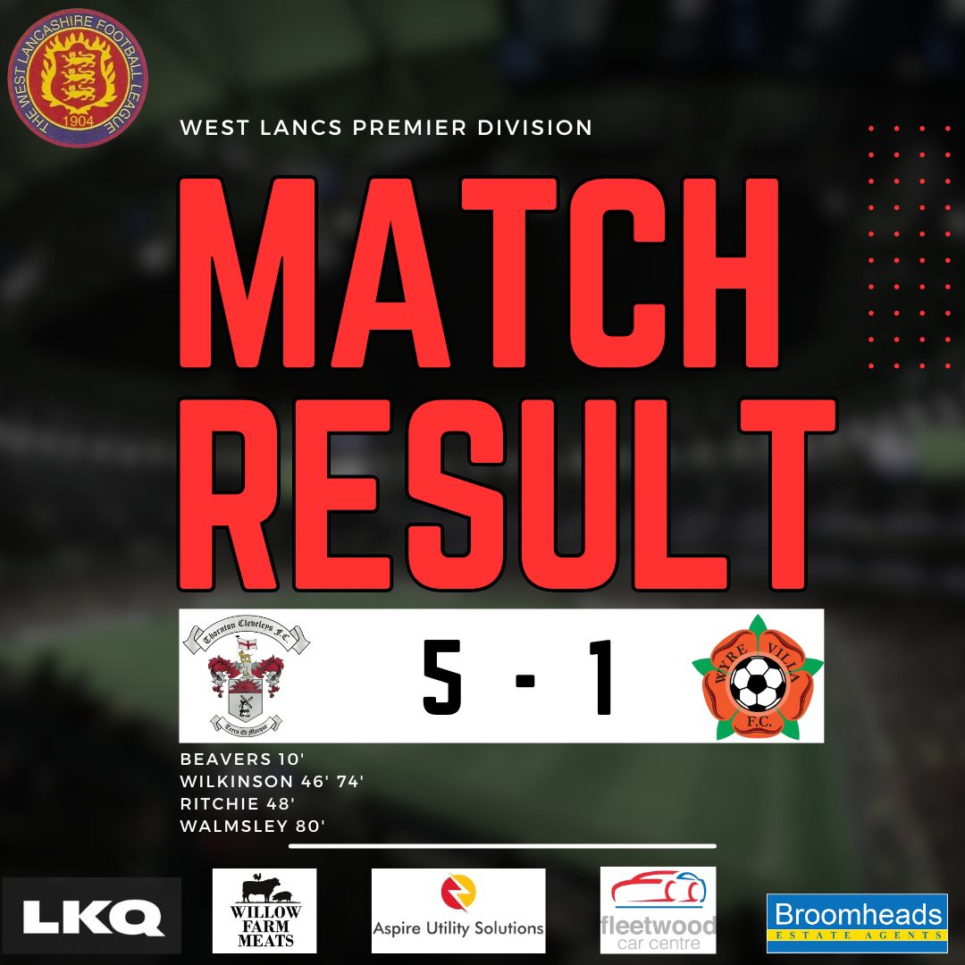 A great day at the office for TG and First team who ensure they go undefeated at home in the league campaign with a comprehensive 5-1 victory against @wyrevillafc👊🔴 Goal scorers: @Jordan43557710⚽️ @DomRitchie90602⚽️ @oliverwilkinso2 x2⚽️ @lewiswalmsley98⚽️ MoM - @_lsharpee 🏆