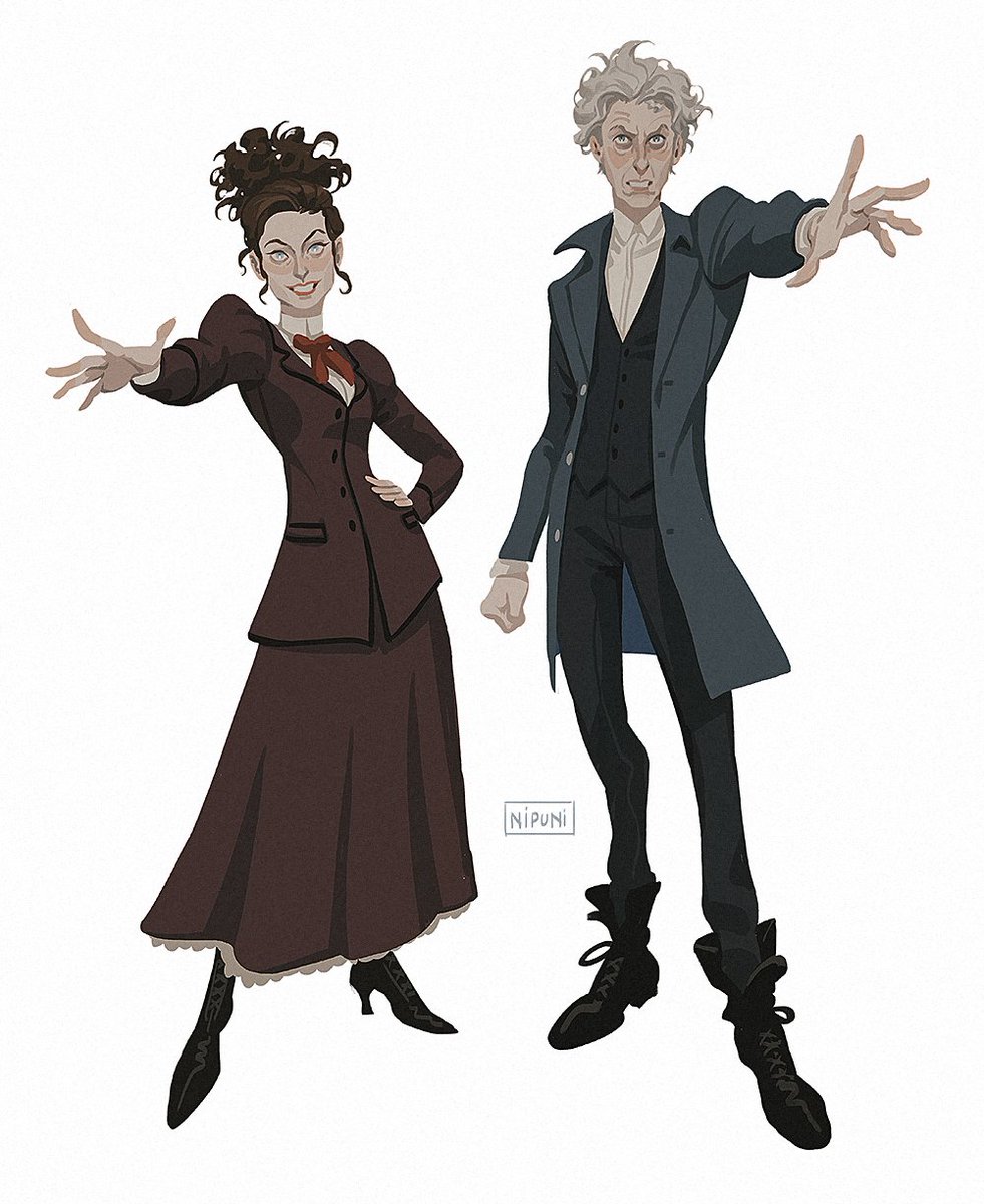 「Love these two  #doctorwho #twelfthdocto」|Nipuniのイラスト