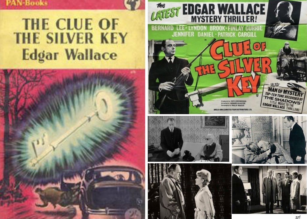 9pm TODAY on @TalkingPicsTV

From 1961, s2 Ep 3 of #Crime #Mystery📺“The Edgar Wallace Mystery Theatre” - “Clue of the Silver Key” directed by #GerardGlaister & written by #PhilipMackie

Based on #EdgarWallace’s 1930 novel📖 “The Clue of the Silver Key”

🌟see thread

1 of 2