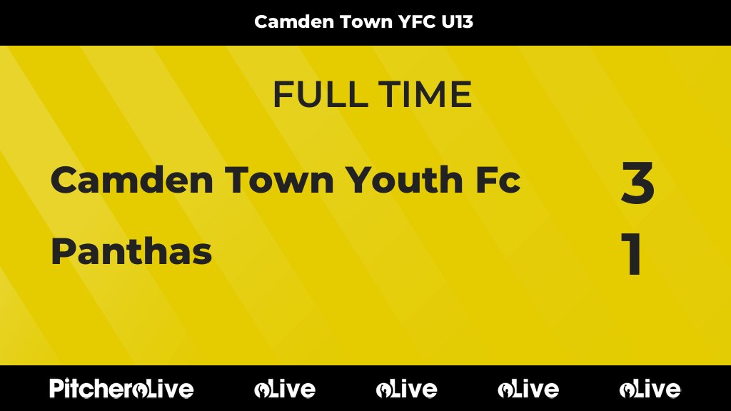 FULL TIME: Camden Town Youth Fc 3 - 1 Panthas
#CAMPAN #Pitchero
camdentownyouthfc.com/teams/226509/m…