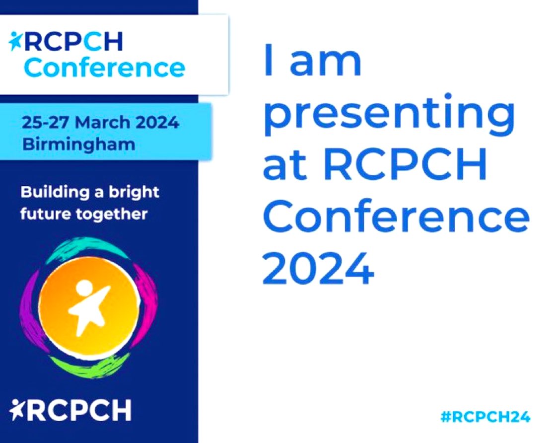 Please came join me along with @ChloePawley and Josh as we share #BellaStory Monday, Hall 11A at 1130 #RCPCH24 #ThinkHSV @RCPCHtweets