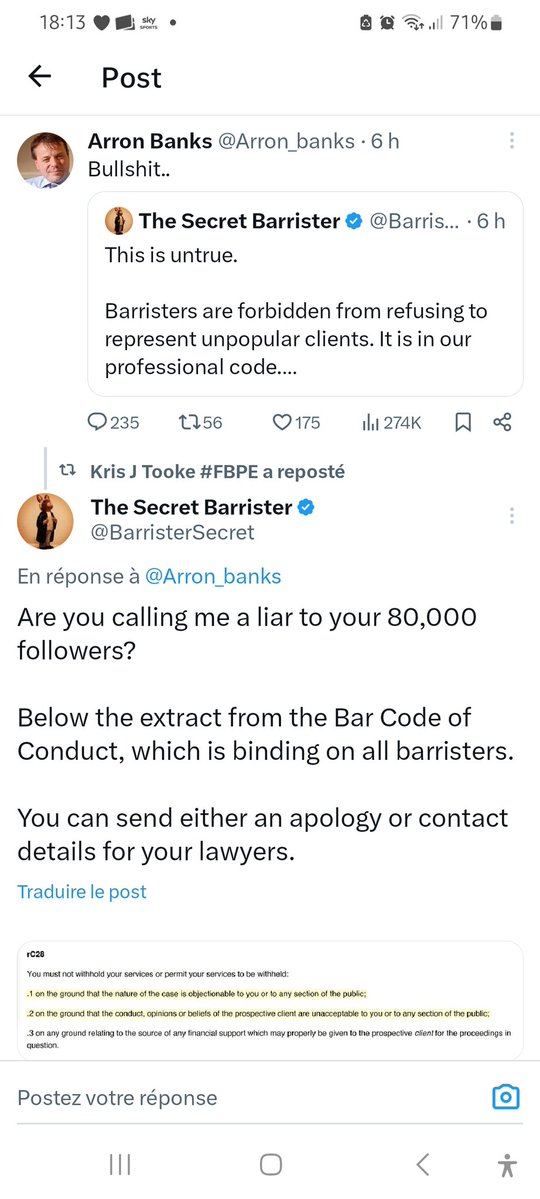 Is Arron Banks going to apologise, or is he going to get sued.

RT if you would LOVE to see Arron Banks getting sued.