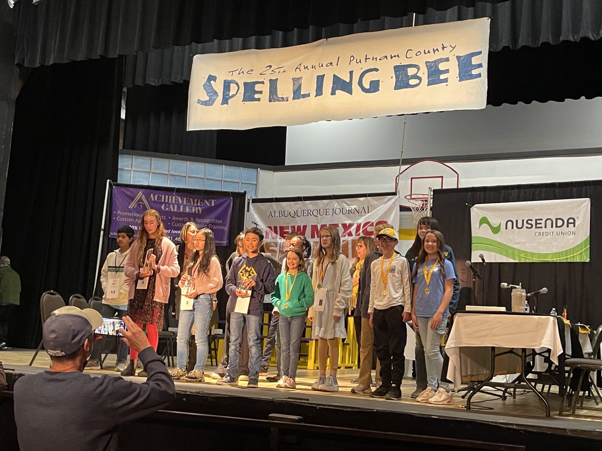 This sweet girl worked so hard, and made it all the way to the 9th round of the state spelling bee as a 5th grader! 🐝 We are SO proud of her! ⁦🩷 <a href="/CGaillour/">Georgia O’Keeffe Principal</a>⁩ #GOKRams #FutureEMSGeneral