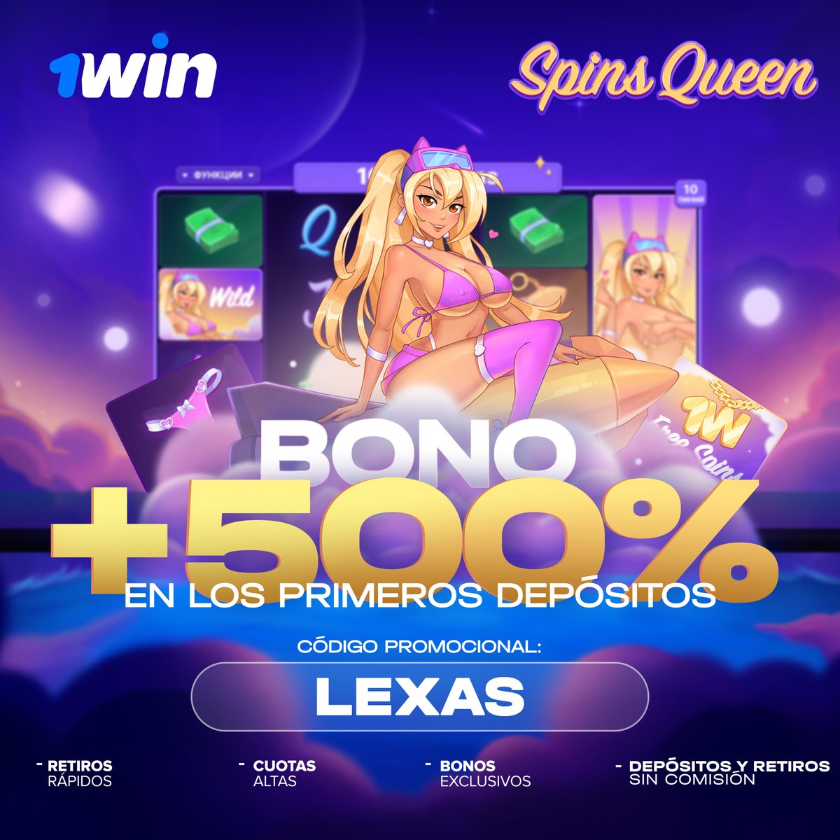 AlexGeN182's tweet image. Hola Como creador de contenido de casino, te invito a probar 1win. el cual tiene unos de los retiros de dinero mas rápido! He ayudado a retirar más de 25 millones (CLP).  estaré atento para responder tus dudas. Link: 1wffzd.top/casino/list?op…
Código promocional: LEXAS