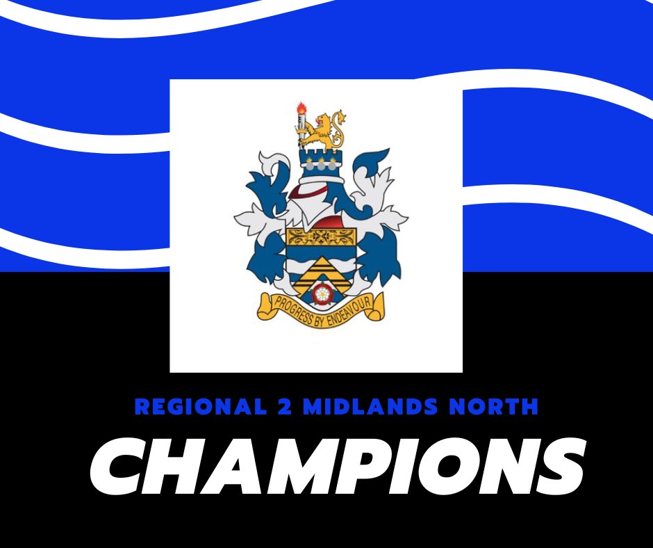 However, Long Eaton haven't done a graphic so you are stuck with mine again but the default colours NEARLY work on this one! Congratulations to @LongEatonRugby who secured the Regional 2 Midlands North title today and promotion to Level 5 for the first time in their history!