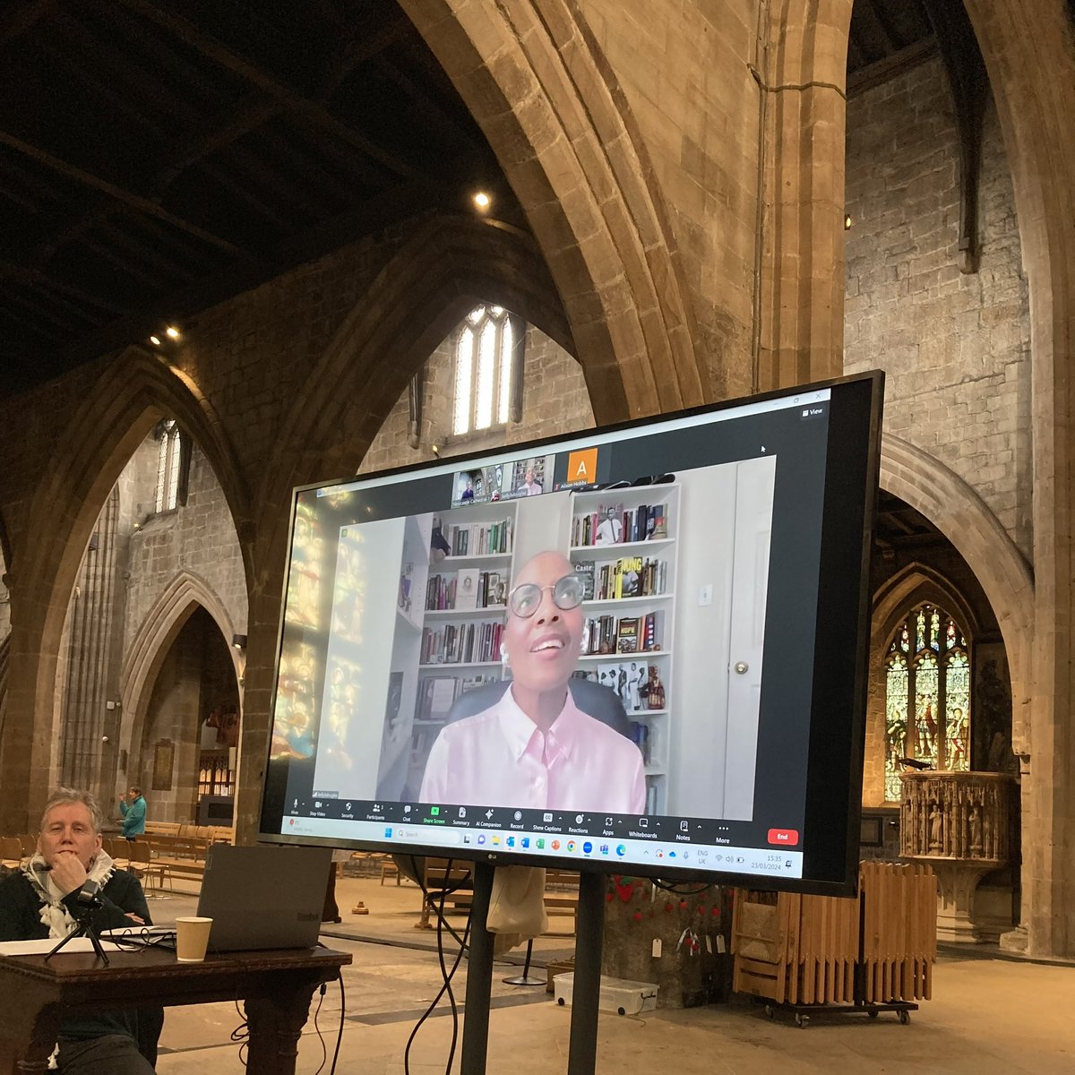 Great to hear (& see) via Zoom @RevDrKBD’s Passiontide reflections on Black Lives Matter in the light of the Cross & Resurrection @nclcathedral. Inspiring, challenging & fun as we begin Holy Week