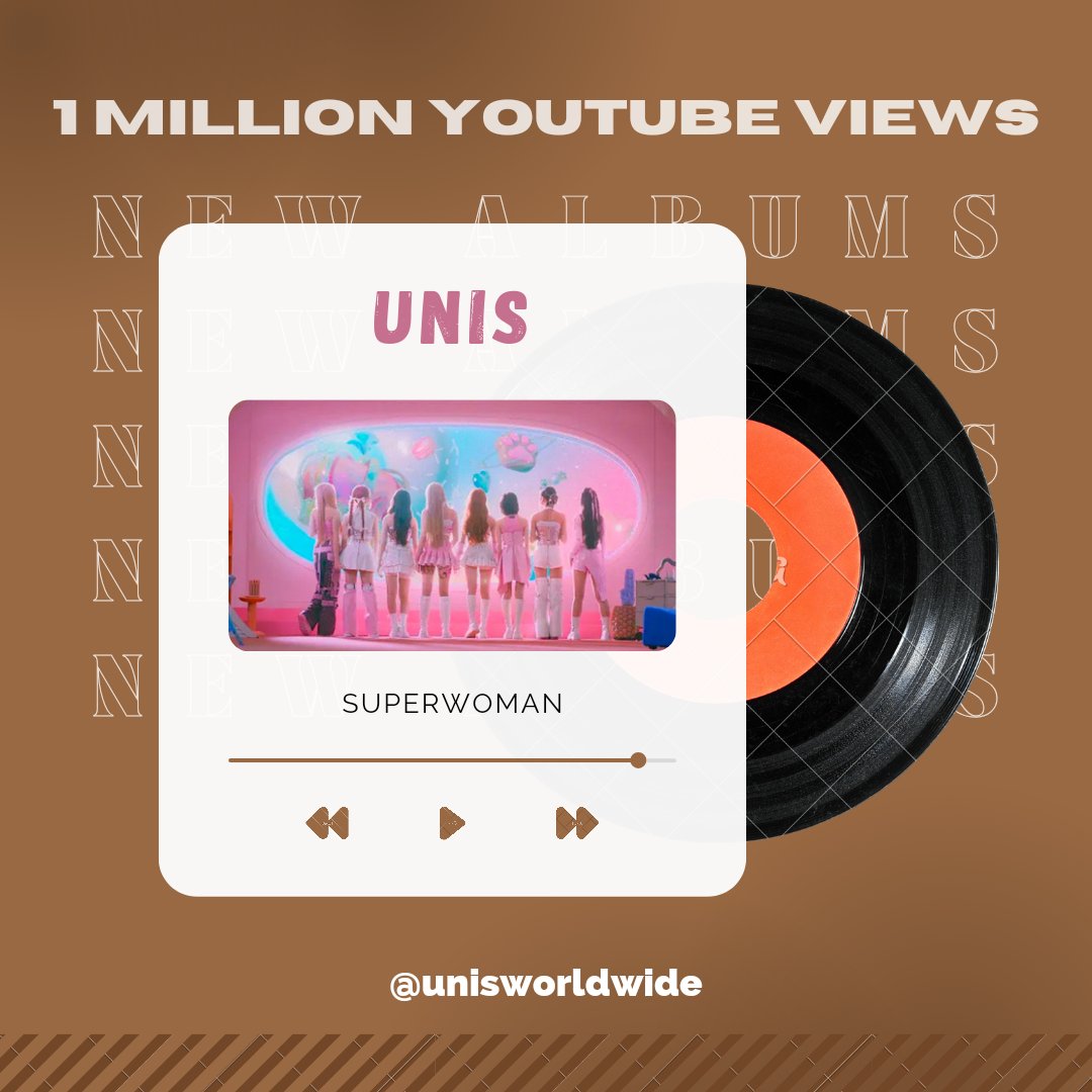 unisworldwide's tweet photo. [📢] YouTube Update

'SUPERWOMAN' MV TEASER has surpassed 1 MILLION views on @YouTube!

Congratulations @UNIS_offcl 👏🎉!
Thank you for your hard work. We did it UNIS fans 🫶😻

Stream here 🔗https://t.co/fSAjOS2M1C

#SUPERWOMAN
#WE_UNIS
#UNIS #유니스 https://t.co/KrFJQJEH5F