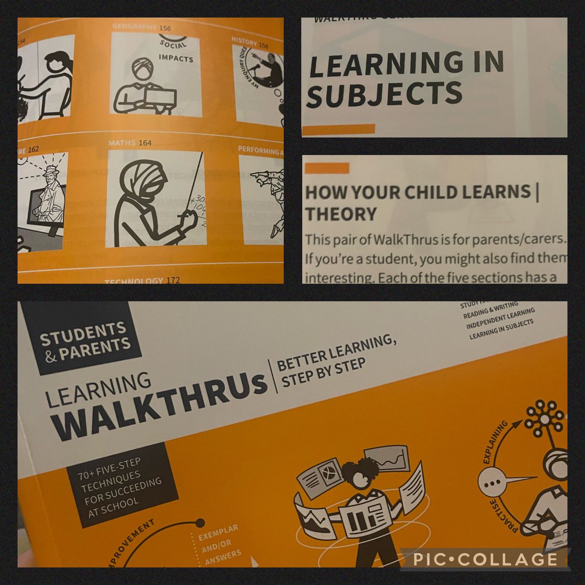 Really pleased that the new #learningwalkthrus book from @teacherhead and @olicav landed on my doorstep this evening. The learning through subjects section is really interesting!