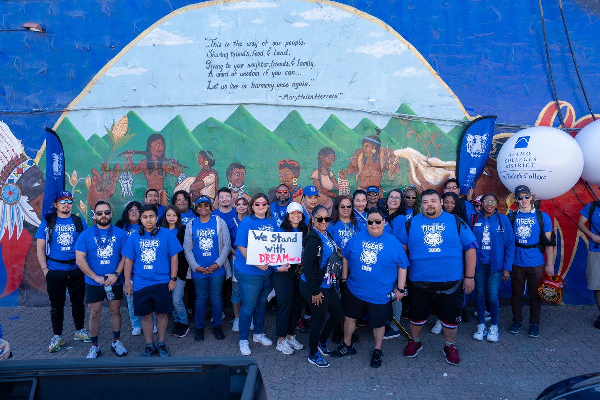 Thank you to everyone who joined us today for the Cesar E. Chavez March for Justice! It was amazing spending time together with our Alamo Colleges District sister colleges for such an important cause! #MakingADifferenceTogether #CommunityUnity