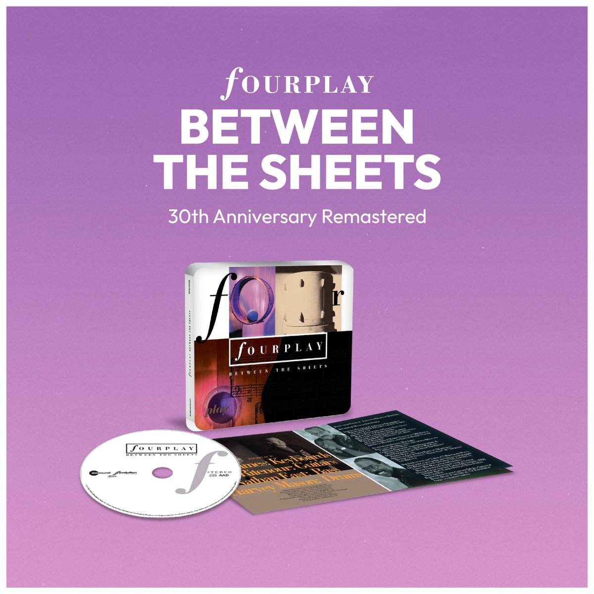 Celebrate the 30th Anniversary of #fOURPLAY's iconic album BETWEEN THE SHEETS with this Special Edition SACD Hybrid Stereo/Multi-Channel 5.1 release. Featuring all the classics, plus the exclusive bonus track 'Tokyo Rain'. Available @ Link in Bio or bit.ly/498eAfh