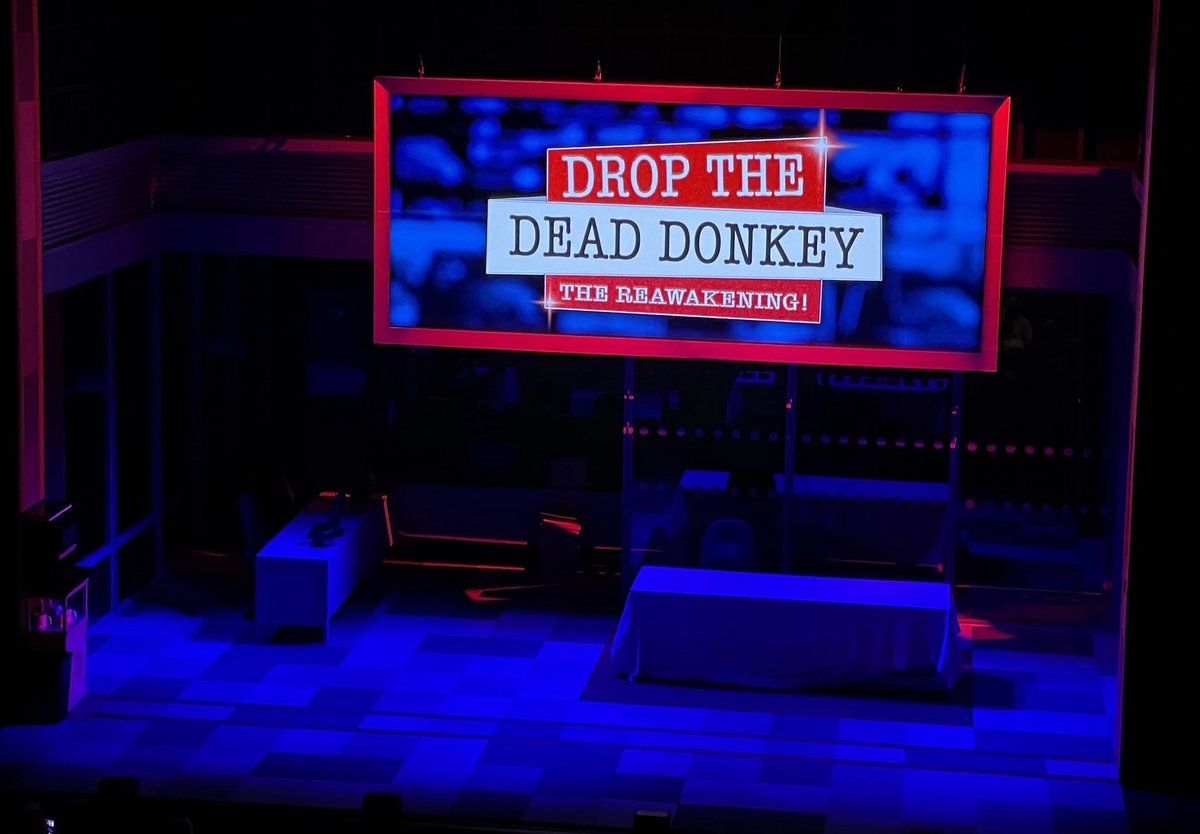 At @CurveLeicester to see how Drop The Dead Donkey translates to the stage.