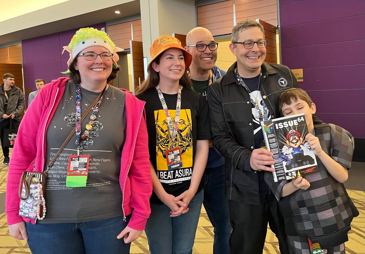 My son got to meet some people behind his favorite magazine during the @NintendoForce meetup at #PAXEast2024. It was great meeting everyone, thanks again!