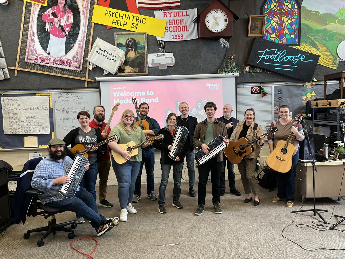 Today teachers from 7 districts in <a href="/NKCESKids1st/">NKCES</a> played and learned the #ModernBand approach with <a href="/musicwillorg/">Music Will</a>. Thanks for a great day focused on reaching even more students through music education! #AllArtsAllKids #ConnectGrowServe