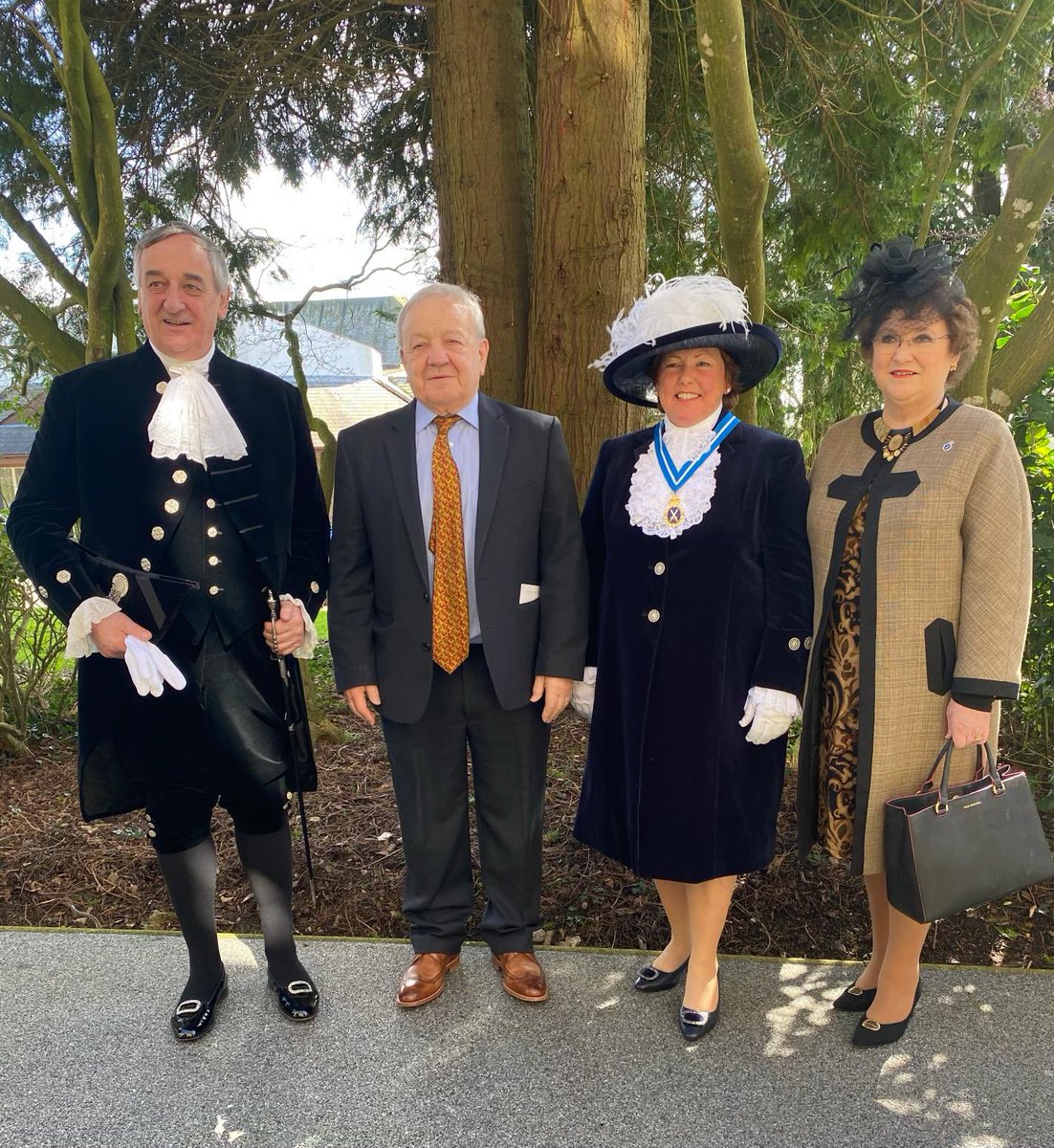 Yesterday I completed my year as #highsheriff of Dyfed and handed  over to Helen Jones, Carmarthen. It was a great honour and privilege to hold this office for the past twelve months, a very enjoyable year @highsheriffs