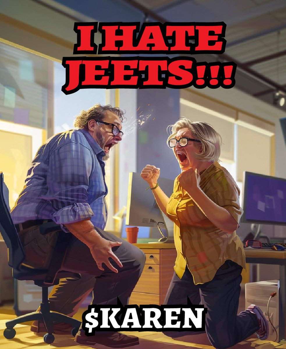 $Karen Hates #Jeets!!!! <a href="/KarenHatesSOL/">KAREN HATES SOL</a>

DexTools Link --> shorturl.at/cgpDH

#Sol #Crypto #Meme #Memecoin #altcoin #KAREN #KARENHATESSOL #Solana #coin #JeetFixer