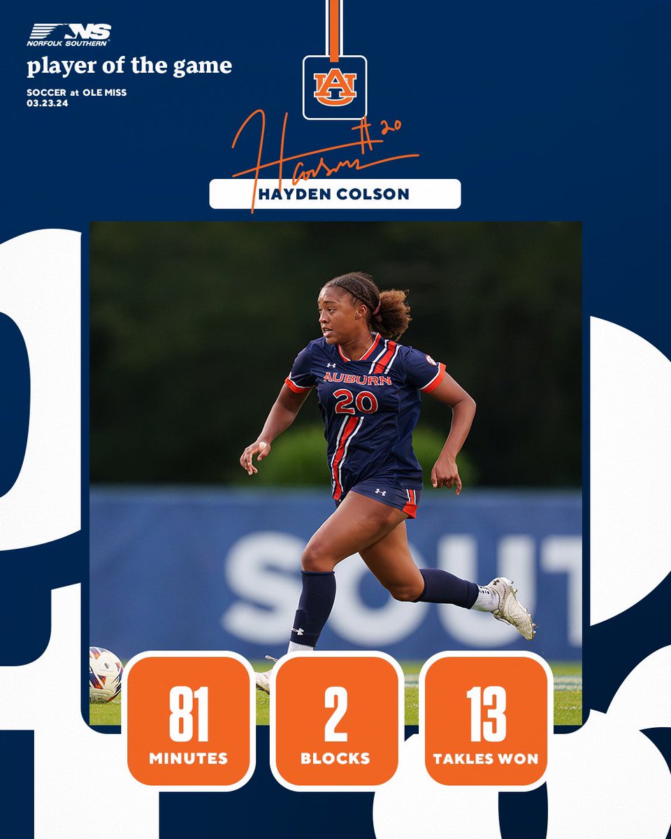 Midfield General 🫡

@haydencolsonn is your D-Team POTG! 

#WarEagle