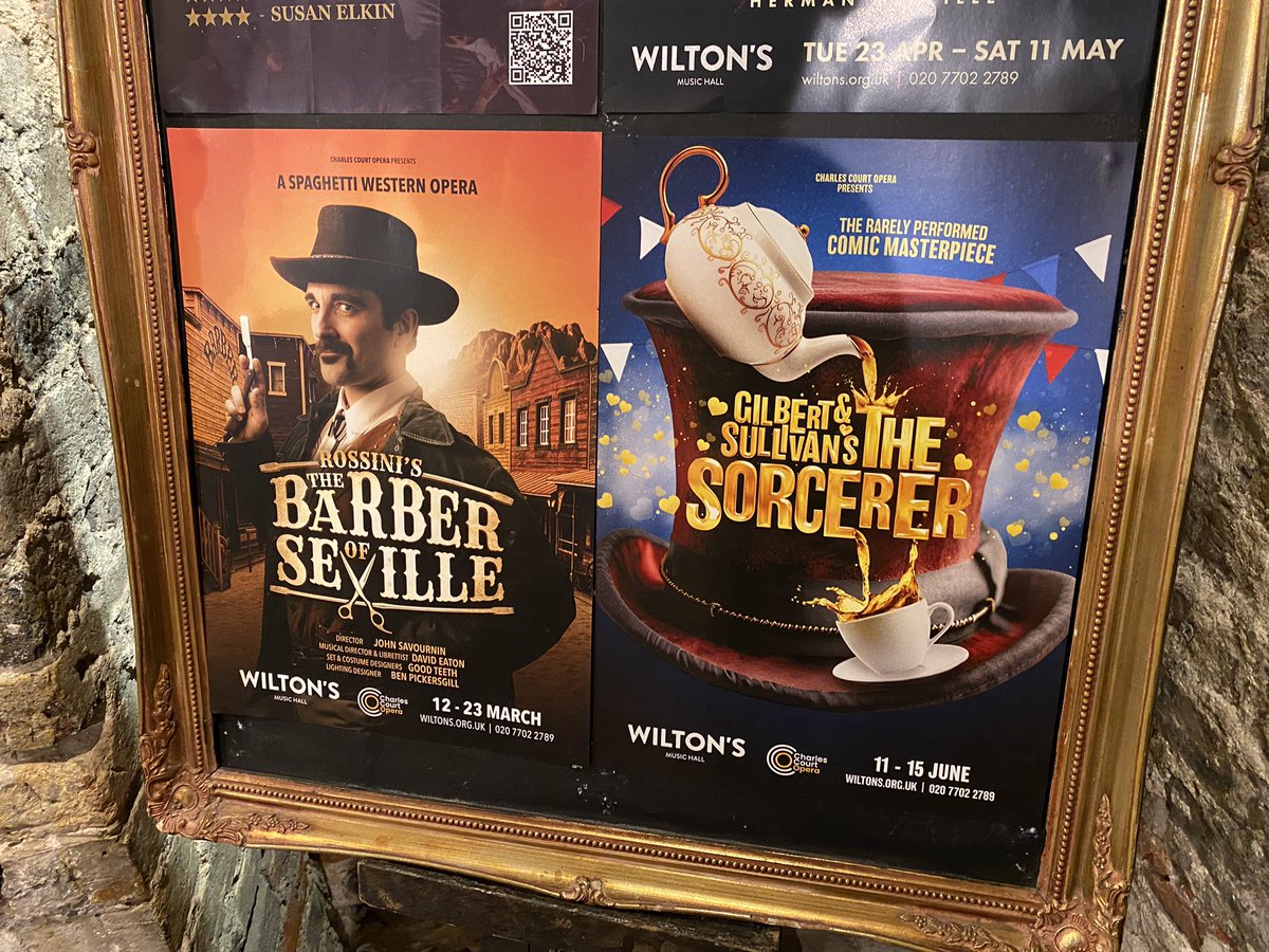 As one show closes, we’re onto another! Looking forward to returning to @WiltonMusicHall in June with Gilbert and Sullivan’s rarely performed The Sorcerer.