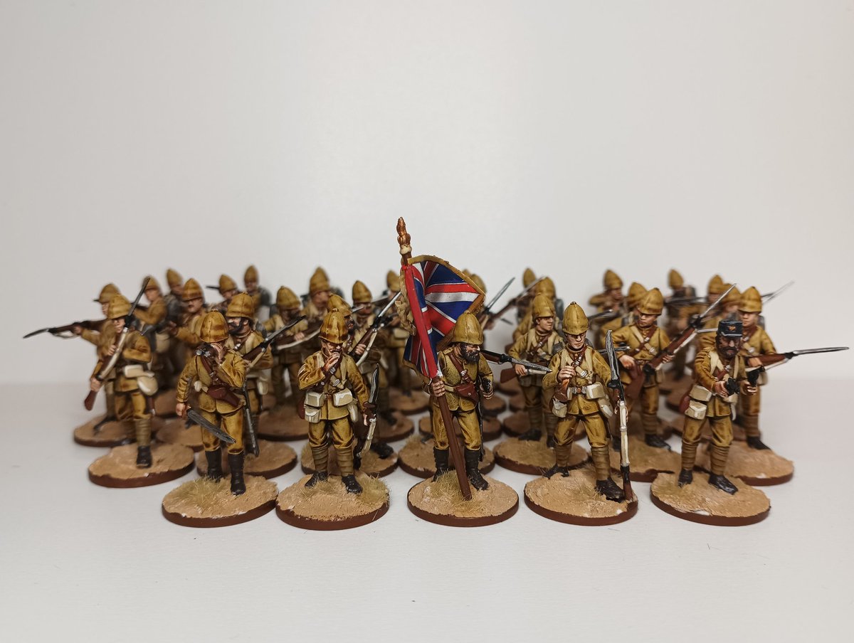 Before I start to go through all my Normandy pictures (I took quite a lot) I figured I would quickly finish off basing some figures. These are the York &amp; Lancs for the Battle of El Teb. Next up will be some Gordon Highlanders - I'd better find some tartan paint...