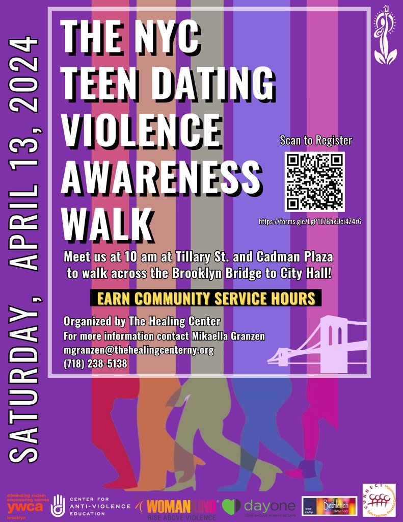 3️⃣ weeks until the NYC Teen Dating Violence Awareness Walk! Join us on April 13 @ 10 AM at Tillary Street and Cadman Plaza, as we come together to raise awareness about teen dating & sexual violence. Help us spread the word by sharing this post! 💚 #awareness #MakeADifference