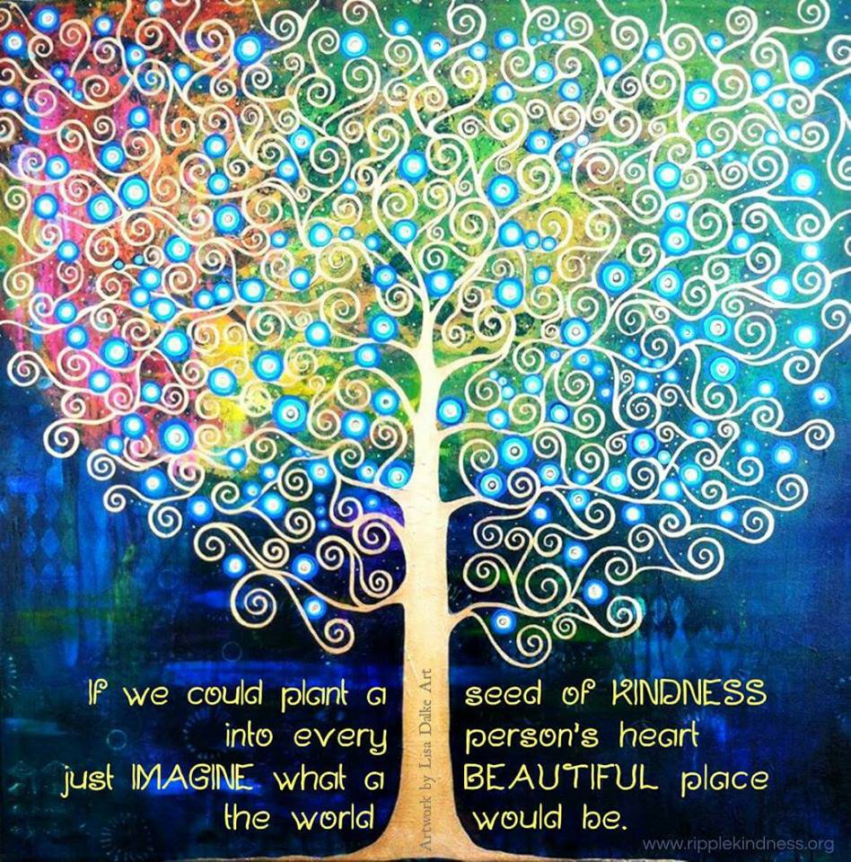 Please re-Tweet to celebrate all who plant seeds of #kindness to make the world more beautiful for people living with #Alzheimers and other forms of #dementia. (image via @KariJoys) #caregiving #ENDALZ #quote