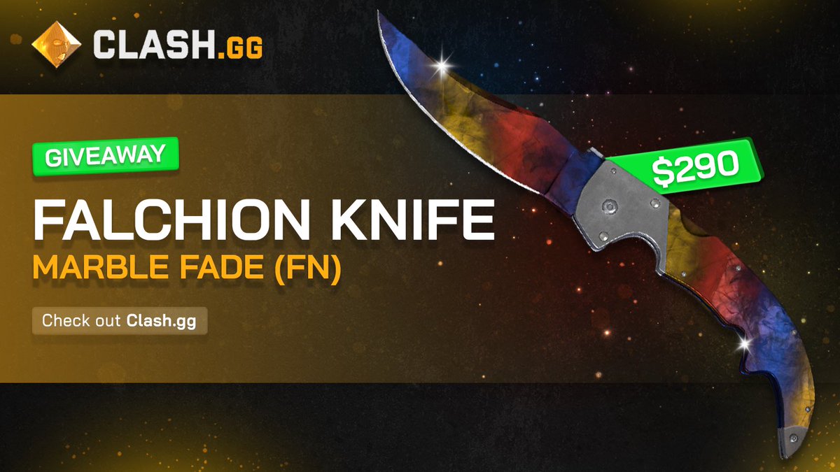 cs2newsupdate's tweet image. CS2 GIVEAWAY

🎁 Falchion Knife | Marble Fade [FN] (290$)

Steps to join 👇 
✅ Follow @clashdotgg &amp;amp; @cs2newsupdate 
✅ Retweet
✅ Tag 1 friend

#Giveaway