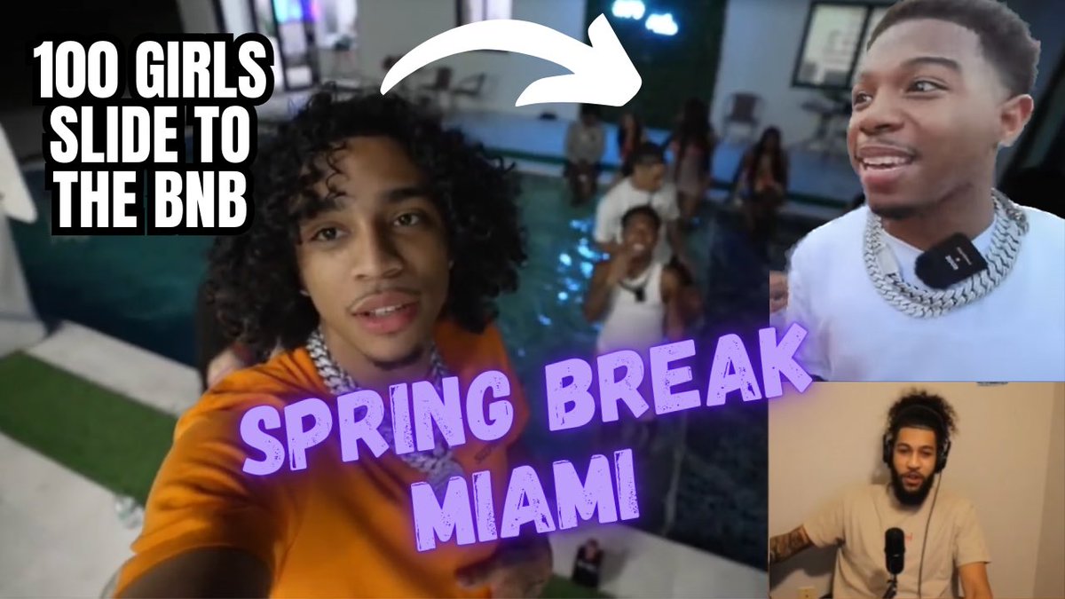 TreThe3rdLive's tweet image. DESHAE &amp;amp; JAY CINCO TOOK 100 GIRLS TO THE BNB MIAMI SPRING BREAK #deshaef... youtu.be/LRvk4INrDbw?si… via @YouTube #viral #deshae #jaycinco #party #yachtparty #miamispringbreak #springbreak #miami #youtuber #youtube #reaction