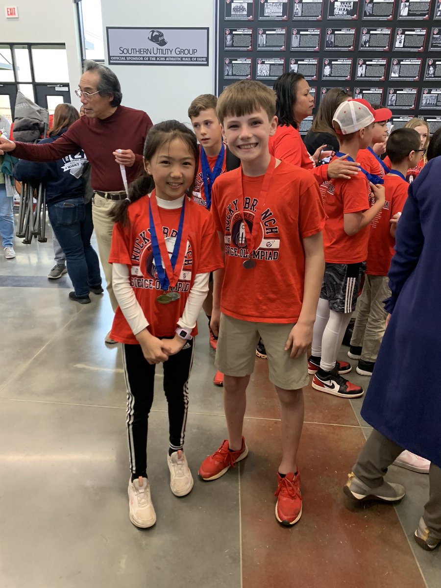 Makes sense that the Rocky Branch ROCKETS 🚀 are the district Science Olympiad winners and headed to the state competition! And congrats to the Starry, Starry night event runner-up and his partner! Great job, Tanner!