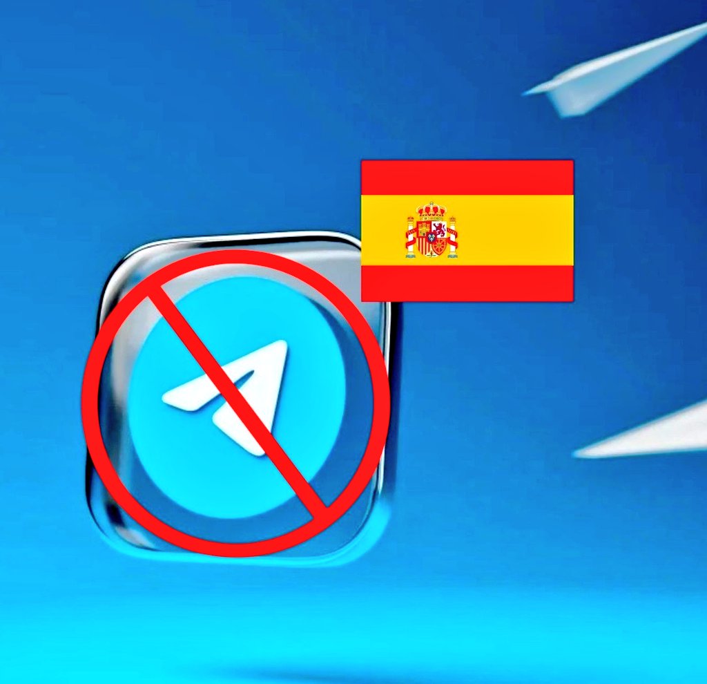 rafatrej0's tweet image. países con Telegram bloqueado: China, Rusia, Cuba, Pakistán, Corea del Norte, Tailandia, Irán, Somalia y ahora España, no pasa nada, son países referentes.