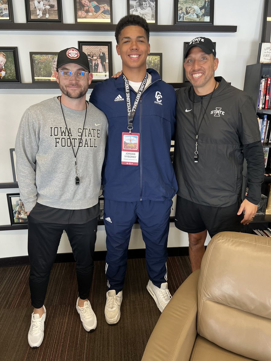 #AGTG Wow! Truly blessed to be offered my 3rd Divison 1 Scholarship offer to Iowa State football. Thank you @T_Mouser @CoachXQuig @CoachKelley52 @CoachJWaters and @Coach_NPauley @ISUMattCampbell @CycloneFB for believing in me and giving me this opportunity!