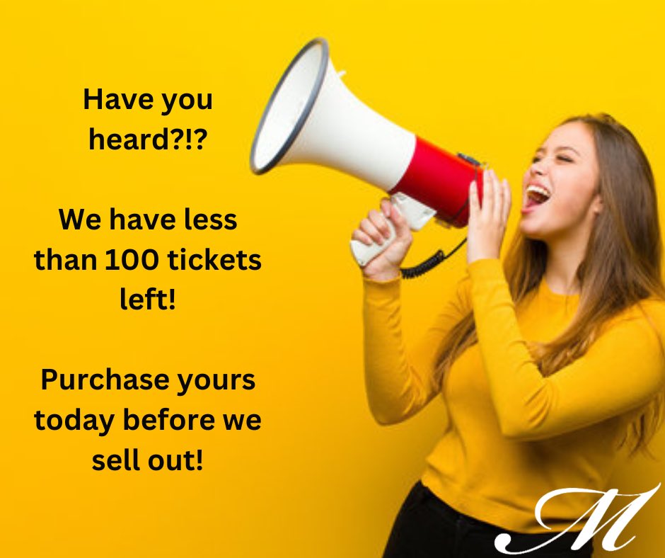 Can we have your attention please ‼️

The 15th Annual Maddy’s Gala has less than 100 tickets left! 😲

Get yours today before they sell out!

Link below to purchase 🎟️

cheofoundation.donordrive.com/index.cfm?fuse…

#maddysgala #sellingfast #getyourticketsnow #dontwait #hurry