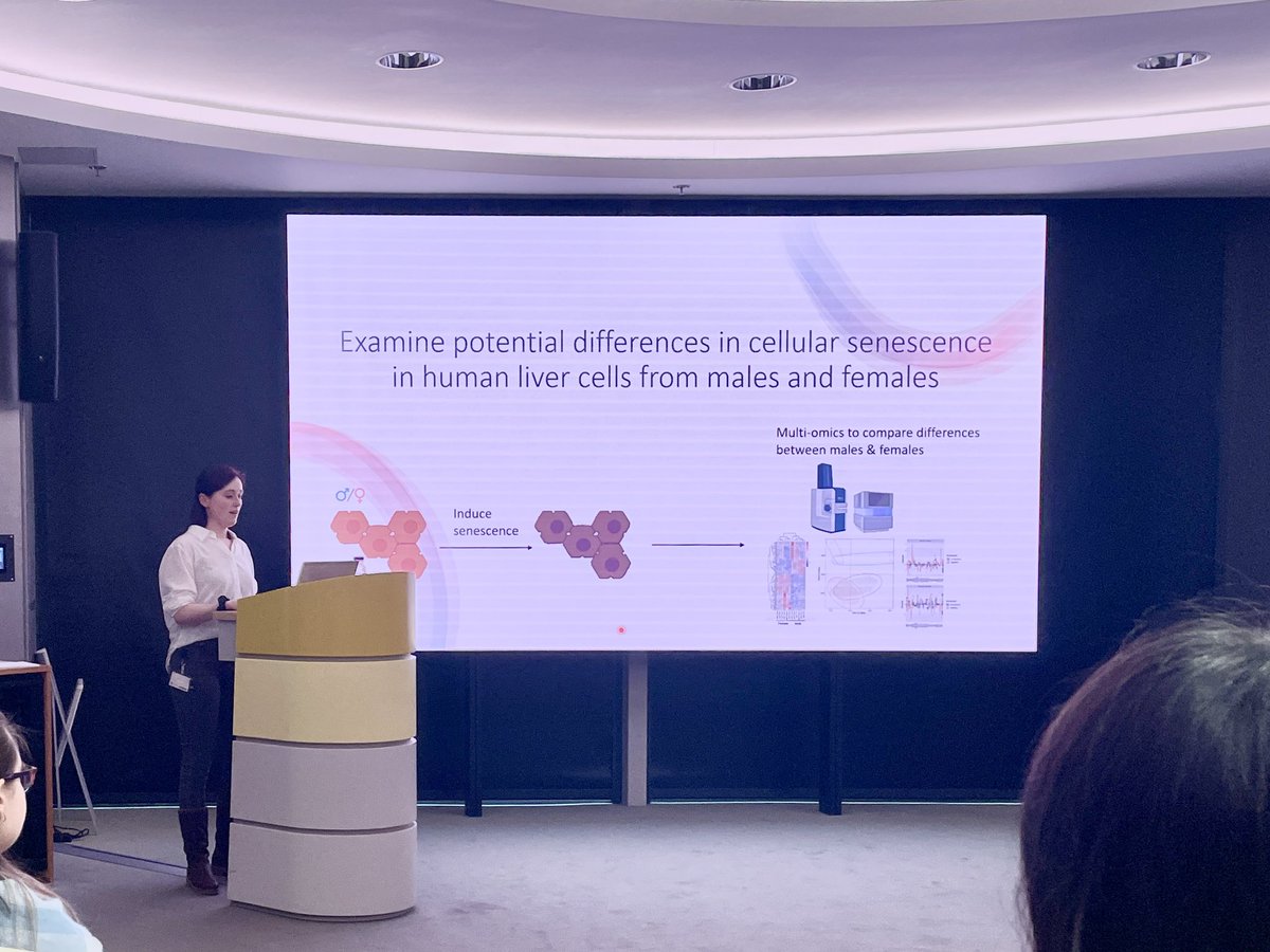 At ERIBA Seminar @UMCG_ERIBA yesterday, PhD student Myrthe Klaver from our lab introduced her first seminar about sex disparity in hepatic cellular senescence and liver cancer development ! 🫁🧫🐭Nice talk, and we look forwards to her next seminar!