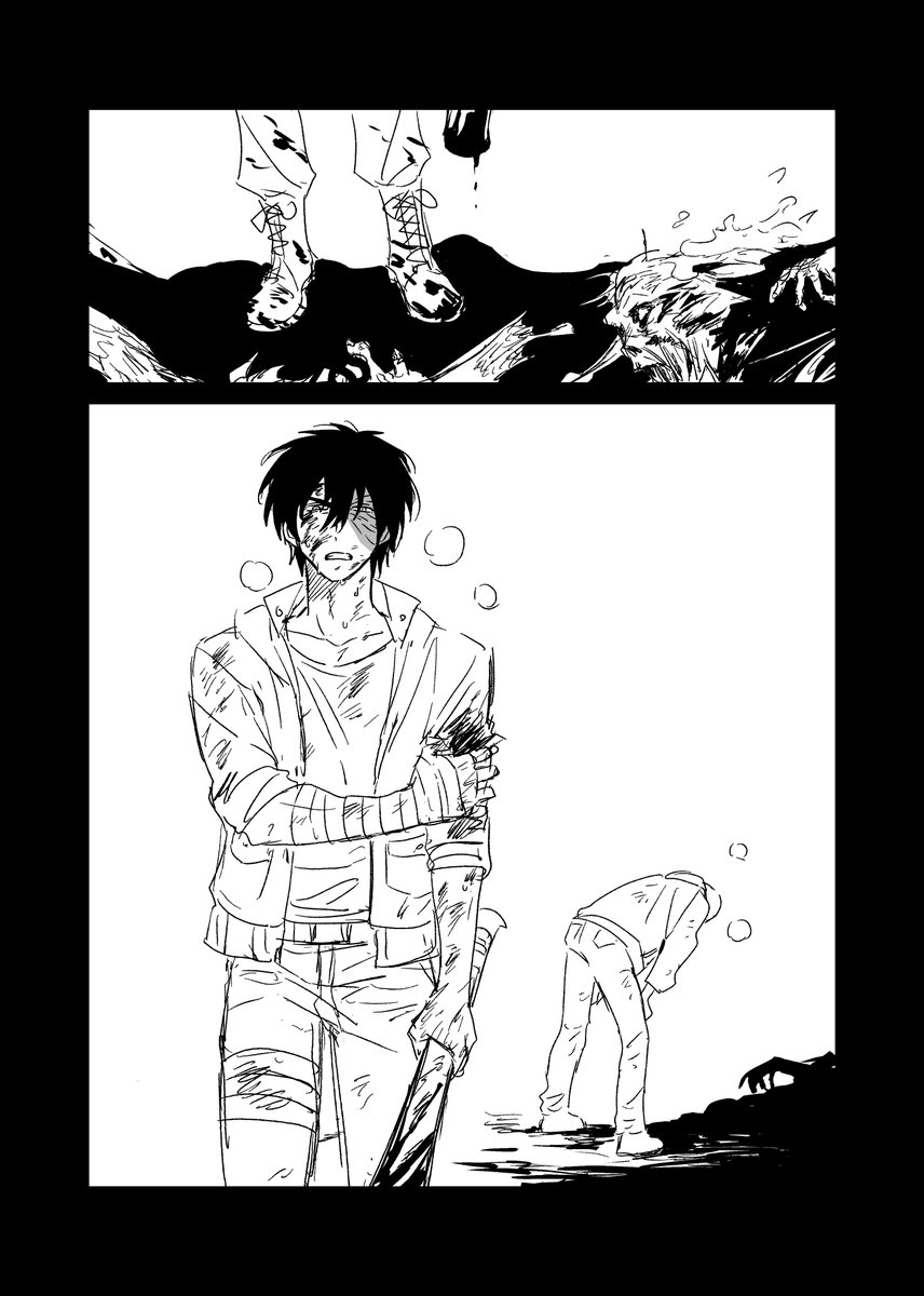 shange0211's tweet photo. still TheWalkingDead AU, but a comic about the first time Aang killed zombies ①
#zukaang #zuko #aang https://t.co/D3LDcKaJPf