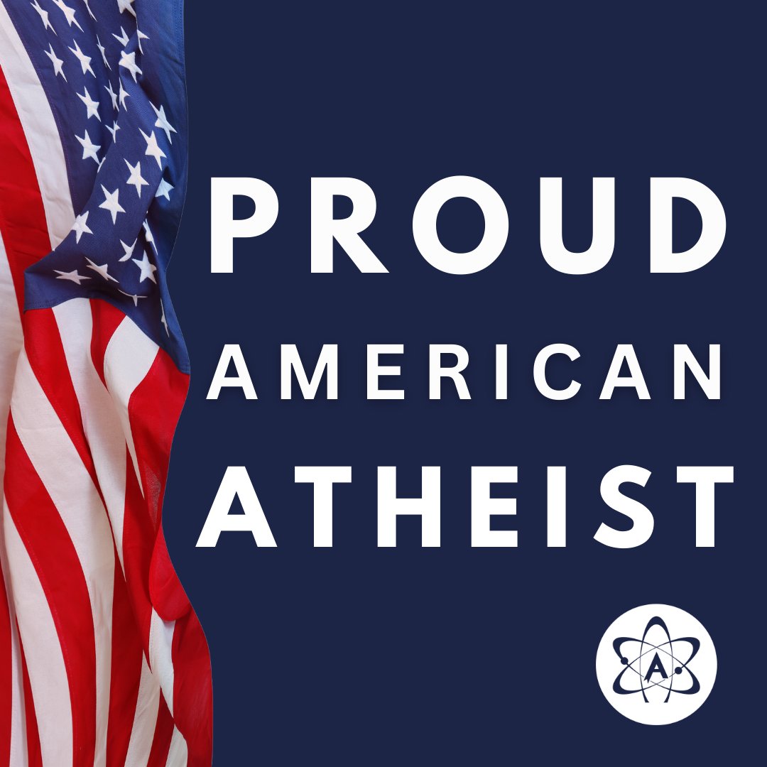 Happy #AtheistDay to all who observe! Here's a little something to 🔁 if you, too, are proud to be one of the 28% of Americans who identify as #nonreligious. #Atheism is not a $#!% word. We're proud to keep working to break down barriers, end stigma, and promote understanding ✊