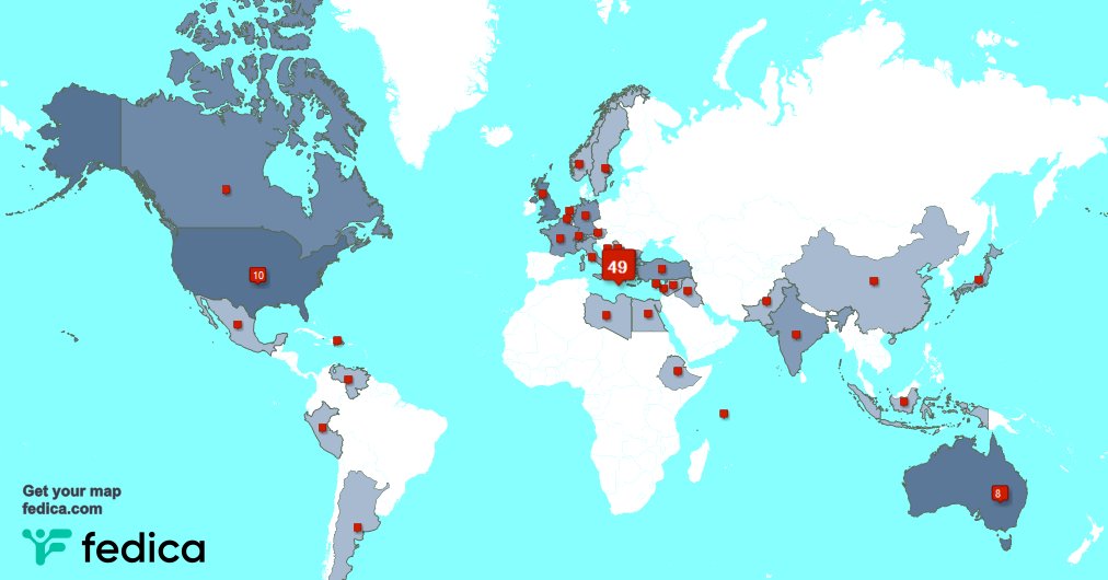 I have 2 new followers from Mexico 🇲🇽 last week. See fedica.com/!DinosPalaio