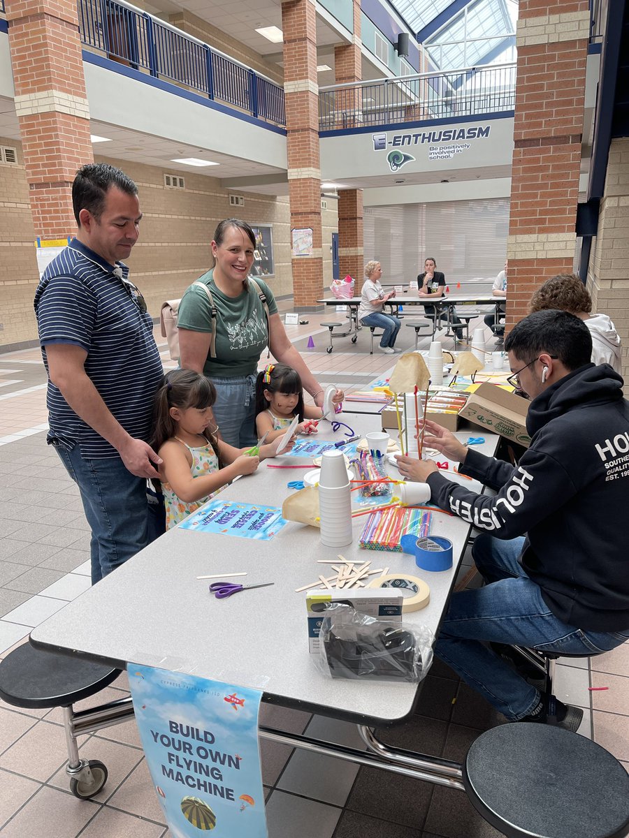 CFISD Community Science Festival Is happening now! Come join the fun. We are at Cypress Ridge HS until 9pm.