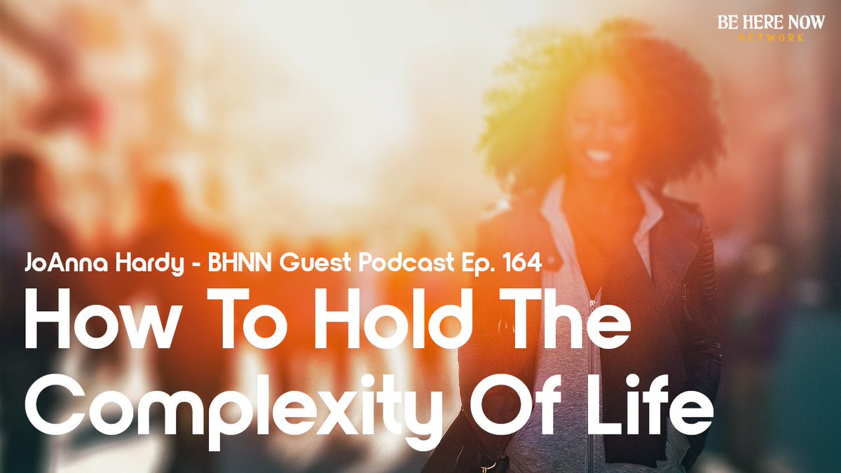 In a dharma talk on relative and ultimate reality, JoAnna Hardy discusses how to hold the complexity of life. 🎧 beherenownetwork.com/bhnn-guest-pod… This episode is sponsored by BetterHelp Go to BetterHelp.com/BEHERENOW #sponsored #ad