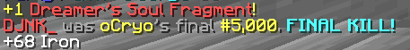 ReliableGuild's tweet image. congratulations oCryo for getting 5,000 Final Kills in BedWars!