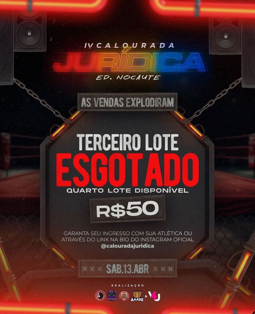 O LOTE VIROOOUU! Corre para garantir seu ingresso com nossos vendedores💙💛🦁