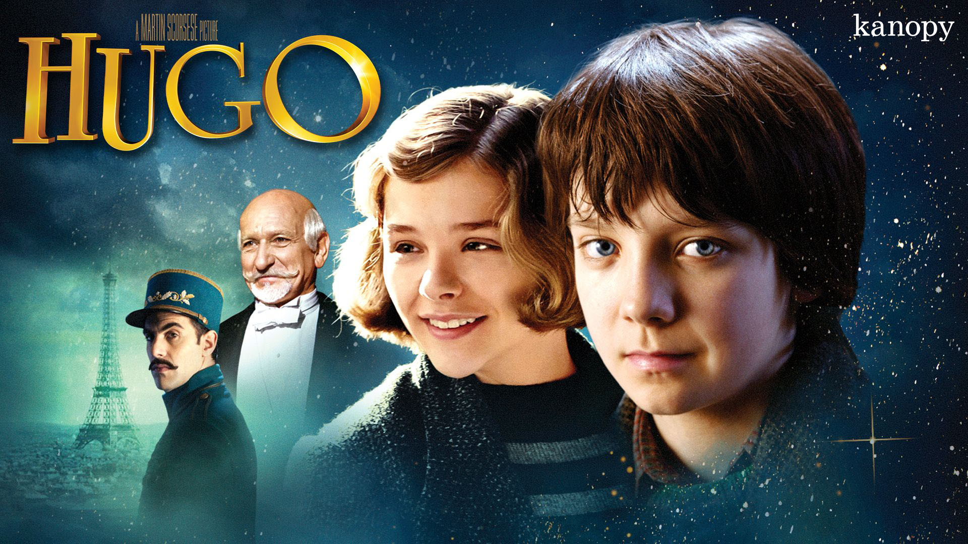 Kanopy on X: "New to Kanopy! HUGO (2011) When Hugo (#AsaButterfield)  discovers a secret left by his father, he unlocks a mystery and embarks on  a quest that will transform those around