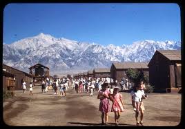 Mar 23, 1942 Thx 2 FDR & @TheDemocrats, the 1st Japanese Americans taken f/ their homes by the US Army arrived at the concentration camp called #Manzanar on the east side of the High Sierras in California! FDR said fuck the #5thAmendment! We're the party of slavery! We don't care