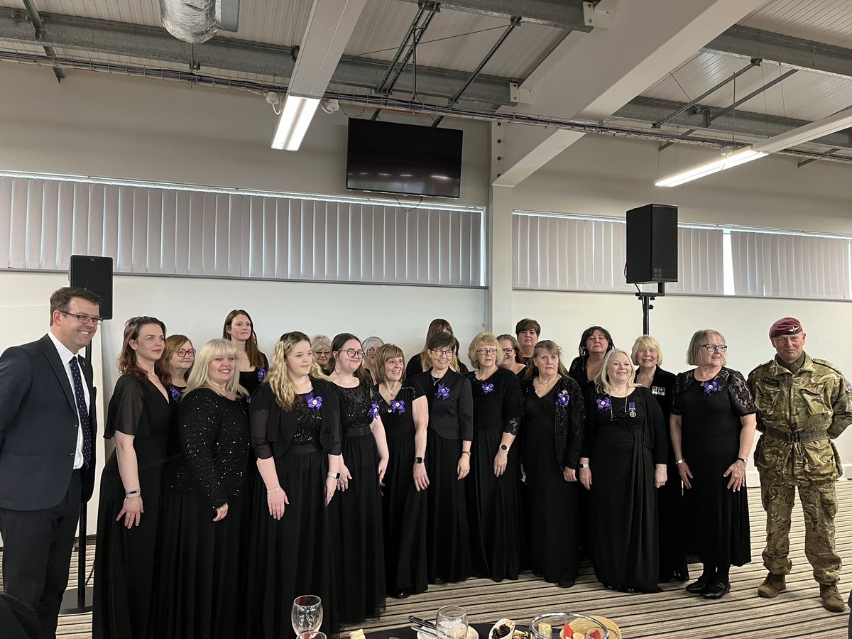 soozieL's tweet photo. The @MWChoirs were in amazing voice as they entertained fans @MoseleyRugbyFC today. #SingShareSupport. https://t.co/oOWxK5pB3J
